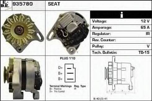 EDR 935780 - Alternator www.molydon.hr