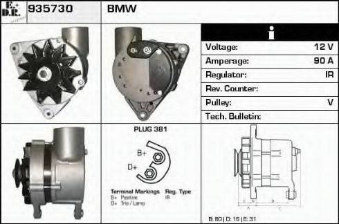 EDR 935730 - Alternator www.molydon.hr