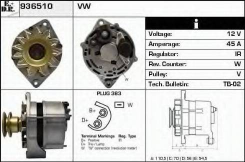 EDR 936510 - Alternator www.molydon.hr