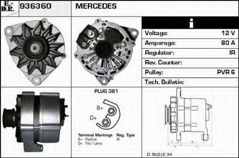 EDR 936360 - Alternator www.molydon.hr