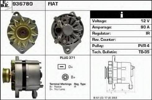 EDR 936780 - Alternator www.molydon.hr