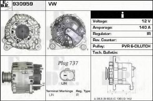 EDR 930959 - Alternator www.molydon.hr