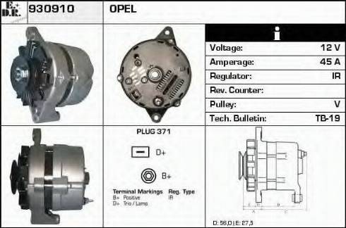 EDR 930910 - Alternator www.molydon.hr