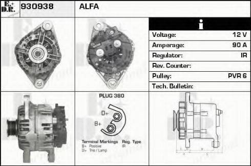 EDR 930938 - Alternator www.molydon.hr