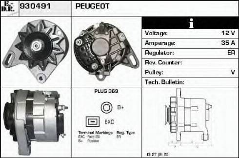 EDR 930491 - Alternator www.molydon.hr