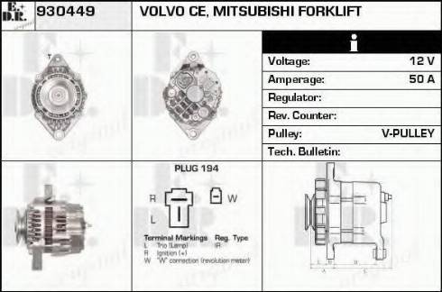 EDR 930449 - Alternator www.molydon.hr