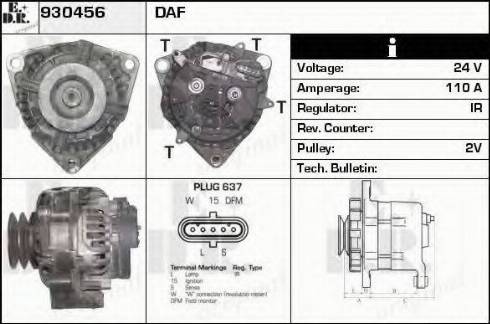 EDR 930456 - Alternator www.molydon.hr