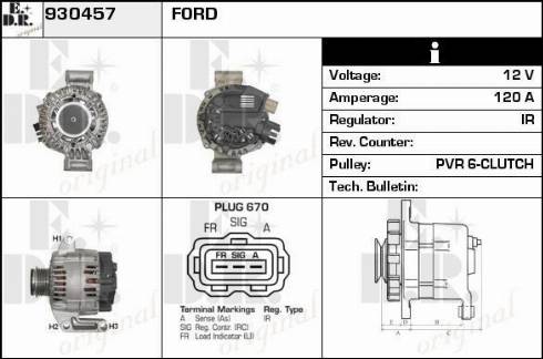 EDR 930457 - Alternator www.molydon.hr