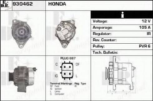 EDR 930462 - Alternator www.molydon.hr