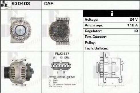 EDR 930403 - Alternator www.molydon.hr