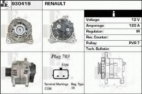 EDR 930419 - Alternator www.molydon.hr