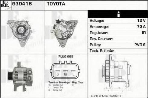 EDR 930416 - Alternator www.molydon.hr