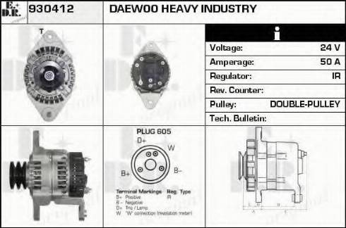 EDR 930412 - Alternator www.molydon.hr