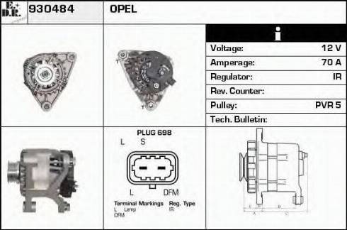 EDR 930484 - Alternator www.molydon.hr