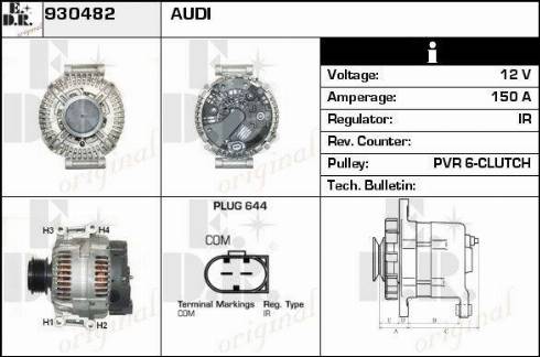 EDR 930482 - Alternator www.molydon.hr