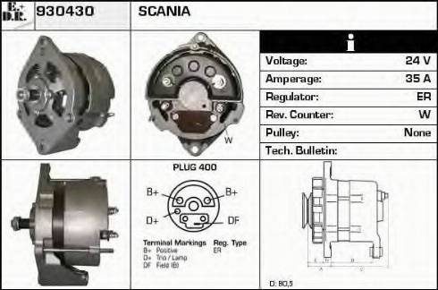 EDR 930430 - Alternator www.molydon.hr