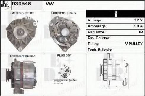 EDR 930548 - Alternator www.molydon.hr