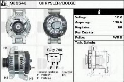 EDR 930543 - Alternator www.molydon.hr