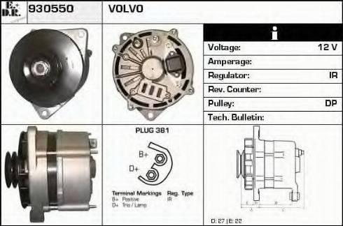 EDR 930550 - Alternator www.molydon.hr