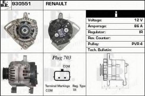 EDR 930551 - Alternator www.molydon.hr