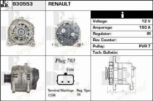 EDR 930553 - Alternator www.molydon.hr