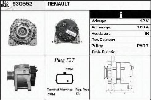 EDR 930552 - Alternator www.molydon.hr