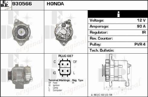 EDR 930566 - Alternator www.molydon.hr