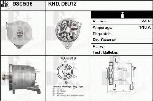 EDR 930508 - Alternator www.molydon.hr