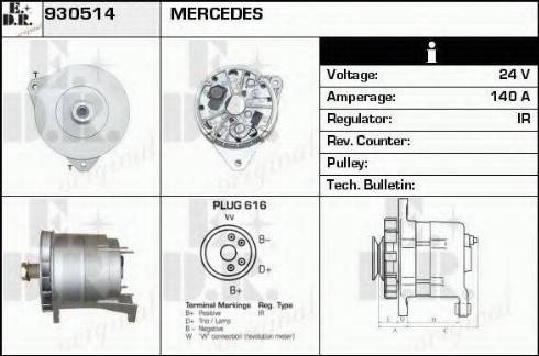 EDR 930514 - Alternator www.molydon.hr