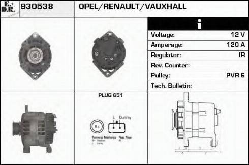 EDR 930538 - Alternator www.molydon.hr