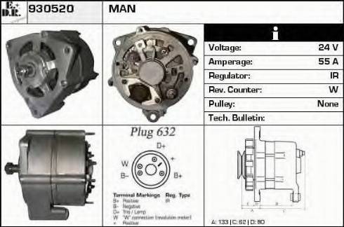 EDR 930520 - Alternator www.molydon.hr