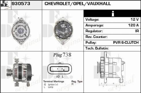 EDR 930573 - Alternator www.molydon.hr