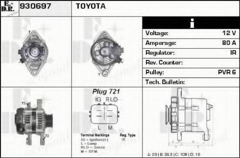 EDR 930697 - Alternator www.molydon.hr