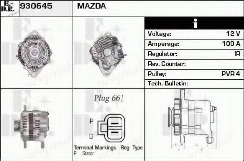 EDR 930645 - Alternator www.molydon.hr