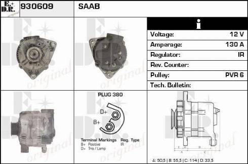 EDR 930609 - Alternator www.molydon.hr