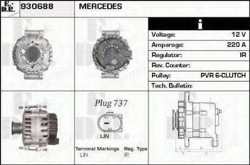 EDR 930688 - Alternator www.molydon.hr