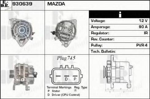 EDR 930639 - Alternator www.molydon.hr