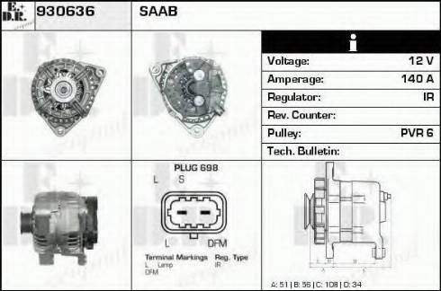 EDR 930636 - Alternator www.molydon.hr