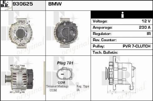 EDR 930625 - Alternator www.molydon.hr