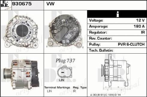 EDR 930675 - Alternator www.molydon.hr