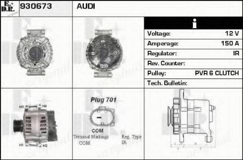 EDR 930673 - Alternator www.molydon.hr