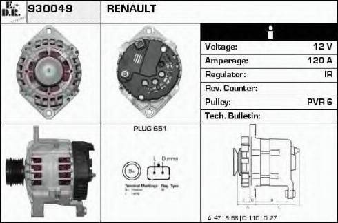 EDR 930049 - Alternator www.molydon.hr