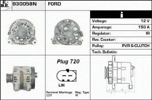 EDR 930058N - Alternator www.molydon.hr