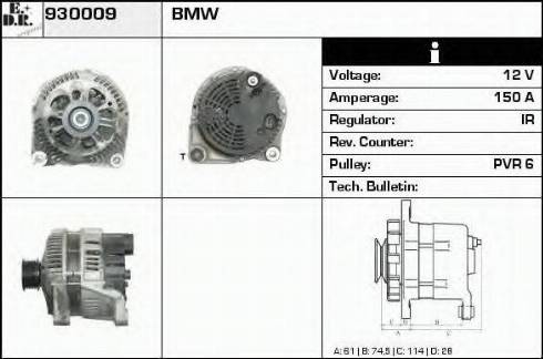 EDR 930009 - Alternator www.molydon.hr