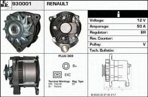 EDR 930001 - Alternator www.molydon.hr