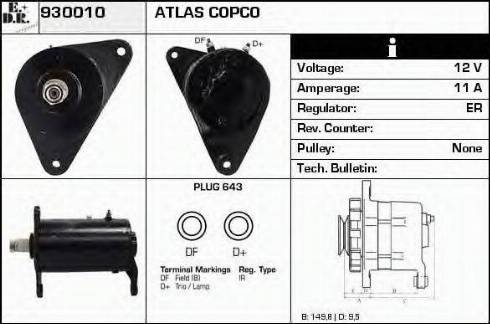 EDR 930010 - Alternator www.molydon.hr