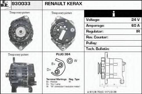 EDR 930033 - Alternator www.molydon.hr