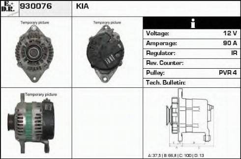 EDR 930076 - Alternator www.molydon.hr