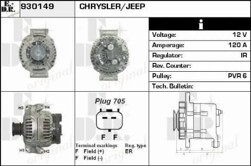 EDR 930149 - Alternator www.molydon.hr