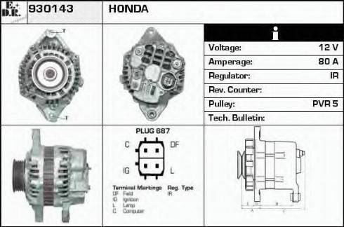 EDR 930143 - Alternator www.molydon.hr